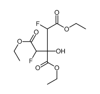 triethyl 1,3-difluoro-2-hydroxypropane-1,2,3-tricarboxylate结构式