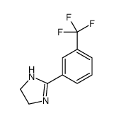 1H-IMIDAZOLE, 4,5-DIHYDRO-2-[3-(TRIFLUOROMETHYL)PHENYL]- Structure