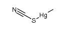 methylmercury thiocyanate Structure