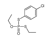 1-chloro-4-[ethoxy(ethylsulfanyl)phosphoryl]sulfanylbenzene结构式