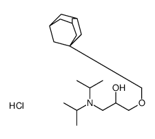 1-(1-adamantylmethoxy)-3-[di(propan-2-yl)amino]propan-2-ol,hydrochloride Structure