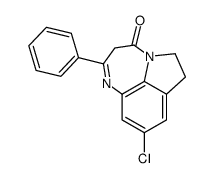 9-chloro-2-phenyl-6,7-dihydro-3H-[1,4]diazepino[3,2,1-hi]indol-4-one Structure