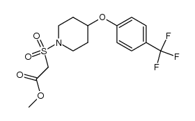 methyl [[4-[4-(trifluoromethyl)phenoxy]-1-piperidinyl]sulfonyl]acetate结构式