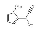 1H-Pyrrole-2-acetonitrile,alpha-hydroxy-1-methyl-,(alphaR)-(9CI)结构式