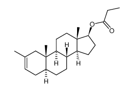 17β-Propionyloxy-2-methyl-Δ2-androsten Structure