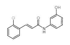 3-(2-chlorophenyl)-N-(3-hydroxyphenyl)prop-2-enamide结构式