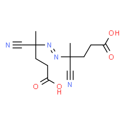 4-(4-carboxy-2-cyano-butan-2-yl)diazenyl-4-cyano-pentanoic acid structure