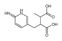 2-[(6-aminopyridin-3-yl)methyl]-3-methylbutanedioic acid Structure
