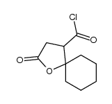 2-oxo-1-oxospiro[4,5]decane-4-carboxyl chloride Structure
