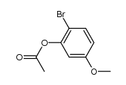 2-Acetoxy-1-bromo-4-methoxybenzene结构式