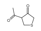 3-acetyl-4-oxotetrahydrothiophene Structure