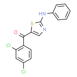 (2-Anilino-1,3-thiazol-5-yl)(2,4-dichlorophenyl)methanone structure