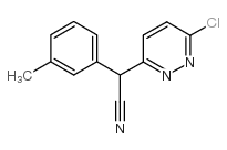 2-(6-chloropyridazin-3-yl)-2-(3-methylphenyl)acetonitrile Structure