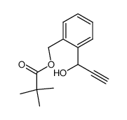 2-(1-hydroxy-2-propynyl)benzyl pivalate结构式