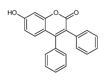 3,4-Diphenyl-7-hydroxycoumarin结构式