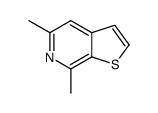 Thieno[2,3-c]pyridine, 5,7-dimethyl- (9CI)结构式