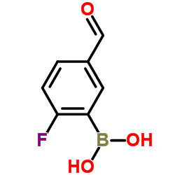 (2-Fluoro-5-formylphenyl)boronic acid Structure