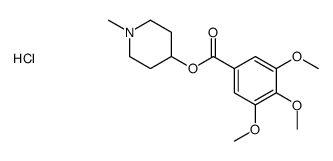 (1-methylpiperidin-4-yl) 3,4,5-trimethoxybenzoate,hydrochloride Structure
