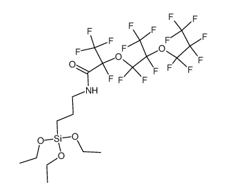 perfluoro-2,5-dimethyl-3,6-dioxanonanoic γ-triethoxysilylpropylamide结构式