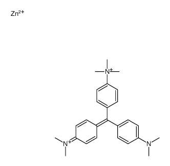 zinc,[4-[[4-(dimethylamino)phenyl]-(4-dimethylazaniumylidenecyclohexa-2,5-dien-1-ylidene)methyl]phenyl]-trimethylazanium结构式