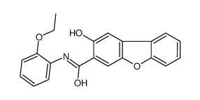 N-(2-ethoxyphenyl)-2-hydroxydibenzofuran-3-carboxamide结构式
