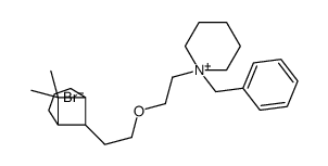 1-benzyl-1-[2-[2-(6,6-dimethyl-7-bicyclo[3.1.1]heptanyl)ethoxy]ethyl]piperidin-1-ium,bromide Structure