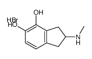 2-(methylamino)-2,3-dihydro-1H-indene-4,5-diol,hydrobromide Structure