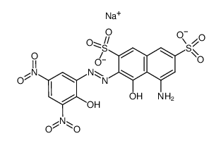 disodium 5-amino-4-hydroxy-3-[(2-hydroxy-3,5-dinitrophenyl)azo]naphthalene-2,7-disulphonate picture