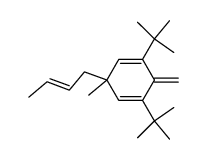 (E)-3-(but-2-en-1-yl)-1,5-di-tert-butyl-3-methyl-6-methylenecyclohexa-1,4-diene Structure