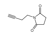 (1-but-3-ynyl)pyrrolidine-2,5-dione structure