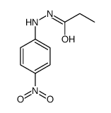 Propionic acid 2-(p-nitrophenyl)hydrazide structure