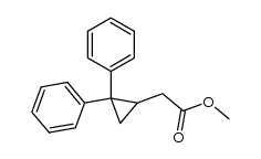 methyl 2-(2,2-diphenylcyclopropyl)acetate结构式