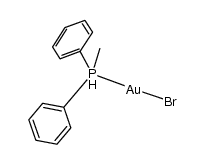 (methyldiphenyl-l5-phosphanyl)gold(II) bromide结构式