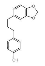 4-(3-benzo[1,3]dioxol-5-ylpropyl)phenol结构式