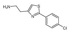 2-(2-(4-chlorophenyl)thiazol-4-yl)ethanaMine Structure