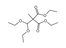 diethoxymethyl-methyl-malonic acid diethyl ester结构式
