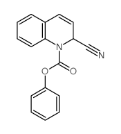 1(2H)-Quinolinecarboxylicacid, 2-cyano-, phenyl ester structure