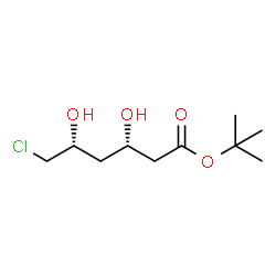 (3S,5R)-3,5-Dihydroxy-6-chlorohexanoic acid tert-butyl ester结构式