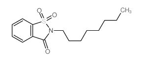 8-octyl-9,9-dioxo-9$l^{6}-thia-8-azabicyclo[4.3.0]nona-1,3,5-trien-7-one结构式