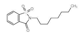 8-octyl-9,9-dioxo-9$l^{6}-thia-8-azabicyclo[4.3.0]nona-1,3,5-trien-7-one Structure