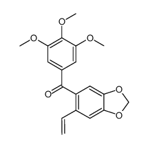 (3,4,5-trimethoxyphenyl)(6-vinylbenzo[d][1,3]dioxol-5-yl)methanone结构式