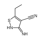 3-amino-5-ethyl-1,2-thiazole-4-carbonitrile Structure