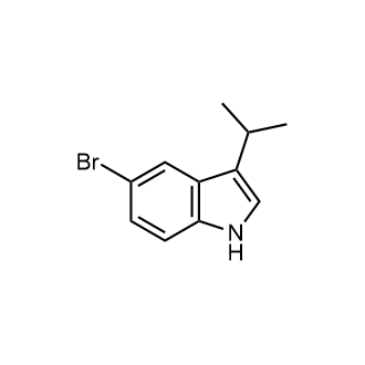 5-溴-3-异丙基-1H-吲哚结构式