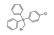 (bromomethyl)(p-chlorophenyl)diphenylsilane Structure