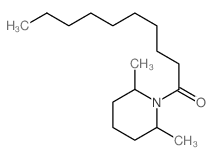 1-(2,6-dimethyl-1-piperidyl)decan-1-one结构式