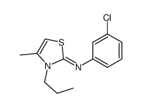 N-(3-chlorophenyl)-4-methyl-3-propyl-1,3-thiazol-2-imine Structure