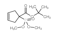 3-cyclopentene-1-carboxylic acid, 1-(dimethoxyphosphinyl)-, 1,1-dimethylethyl ester Structure