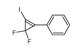 3,3-difluoro-1-iodo-2-phenyl-cyclopropene Structure