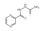 (pyrazine-2-carbonylamino)thiourea structure