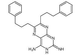 6,7-bis(3-phenylpropyl)pteridine-2,4-diamine结构式
